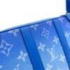Clouds Soft Trunk Blue Crossbody Bag in Monogram Coated Canvas, Silver hardware - Image 6