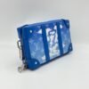 Clouds Soft Trunk Wallet Blue Crossbody Bag in Monogram Coated Canvas, Silver hardware - Image 4