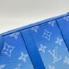 Clouds Soft Trunk Wallet Blue Crossbody Bag in Monogram Coated Canvas, Silver hardware - Image 5