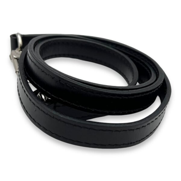 Cluny 25 Black Top Handle Bag in Epi Leather, Silver hardware - Image 11
