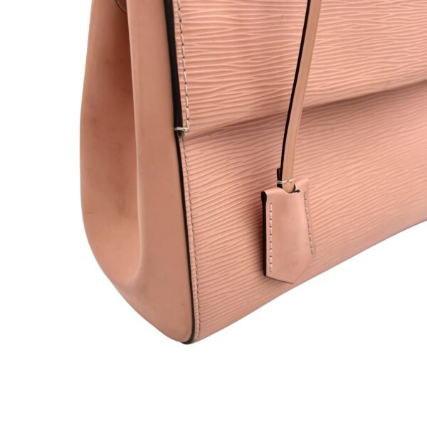 Cluny BB Pink Top Handle Bag in Epi Leather, Silver hardware - Image 10