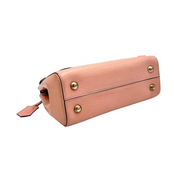 Cluny BB Pink Top Handle Bag in Epi Leather, Silver hardware - Image 5