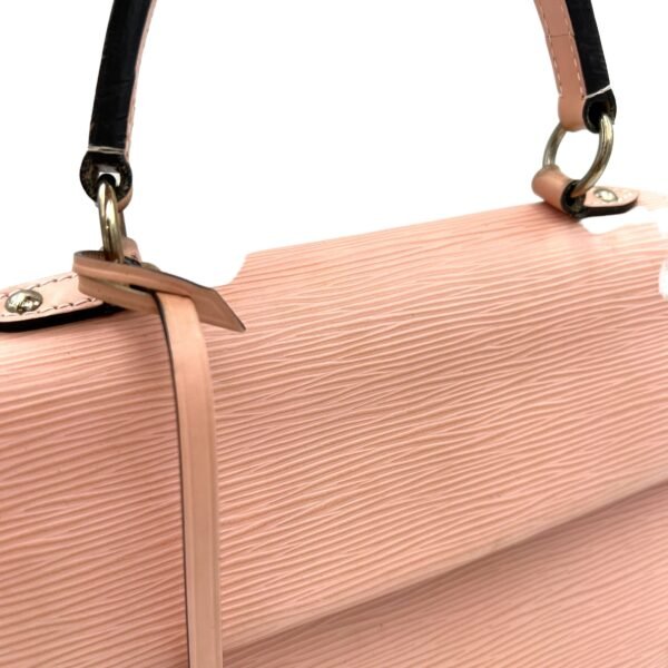 Cluny BB Pink Top Handle Bag in Epi Leather, Silver hardware - Image 6