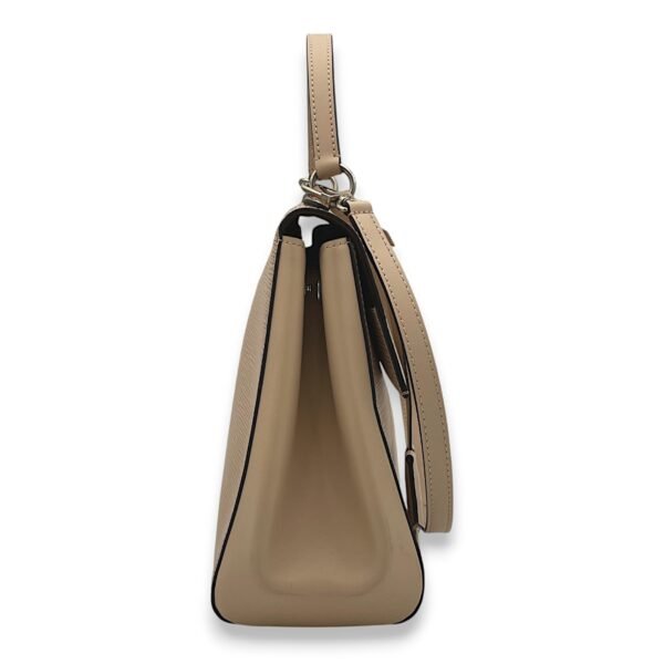 Cluny MM Beige Top Handle Bag in Epi Leather, Silver hardware - Image 4