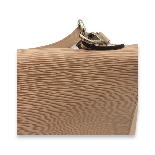 Cluny MM Beige Top Handle Bag in Epi Leather, Silver hardware - Image 7