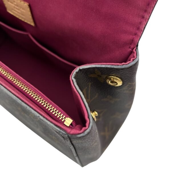 Cluny Top Handle Bag Brown in Monogram Coated Canvas, Gold hardware - Image 11