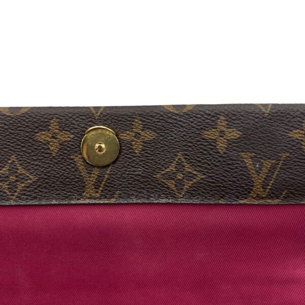 Cluny Top Handle Bag Brown in Monogram Coated Canvas, Gold hardware - Image 12