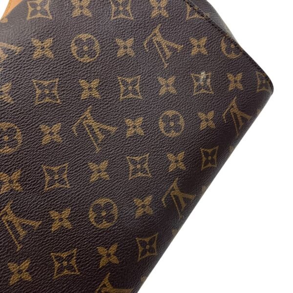 Cluny Top Handle Bag Brown in Monogram Coated Canvas, Gold hardware - Image 14
