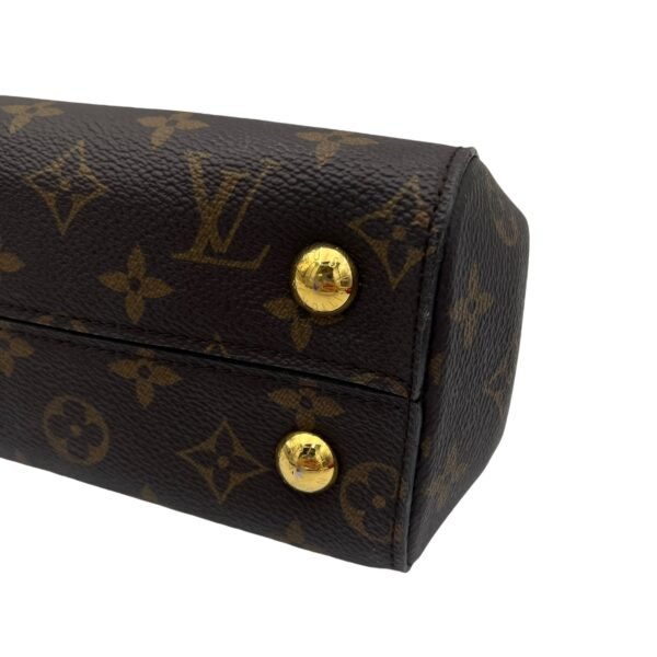 Cluny Top Handle Bag Brown in Monogram Coated Canvas, Gold hardware - Image 15