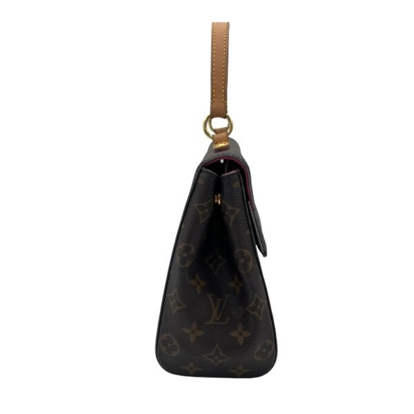 Cluny Top Handle Bag Brown in Monogram Coated Canvas, Gold hardware - Image 4
