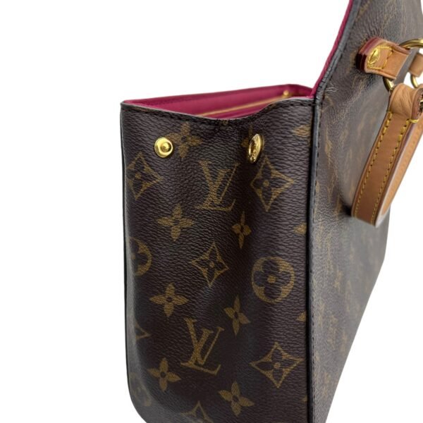 Cluny Top Handle Bag Brown in Monogram Coated Canvas, Gold hardware - Image 8
