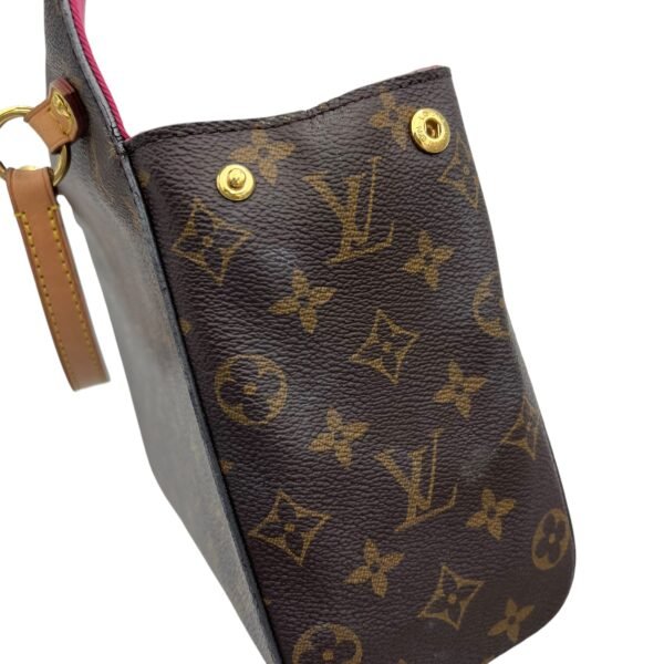 Cluny Top Handle Bag Brown in Monogram Coated Canvas, Gold hardware - Image 9
