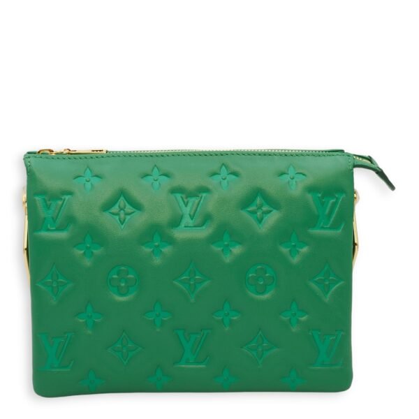 Coussin BB Emeraude Crossbody Bag in Lambskin, Gold hardware - Image 2