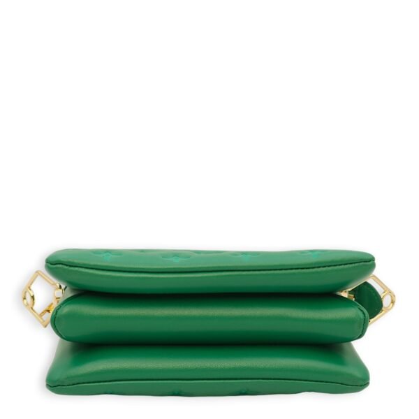 Coussin BB Emeraude Crossbody Bag in Lambskin, Gold hardware - Image 5