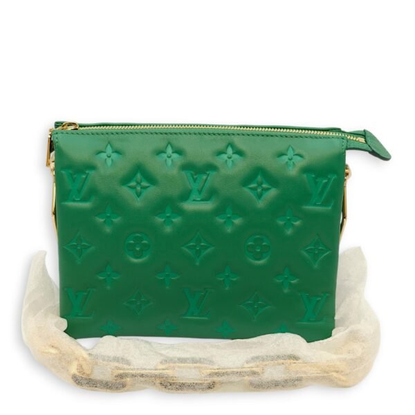 Coussin BB Emeraude Crossbody Bag in Lambskin, Gold hardware - Image 9