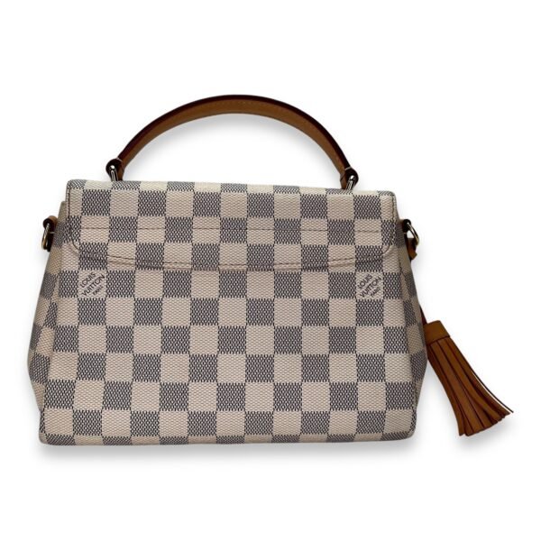 Croisette Damier Azur Top Handle Bag in Coated Canvas, Gold hardware - Image 2