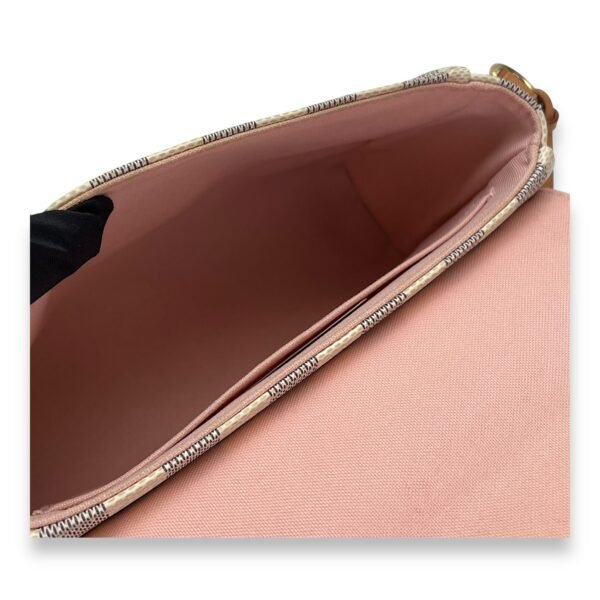 Croisette Damier Azur Top Handle Bag in Coated Canvas, Gold hardware - Image 9