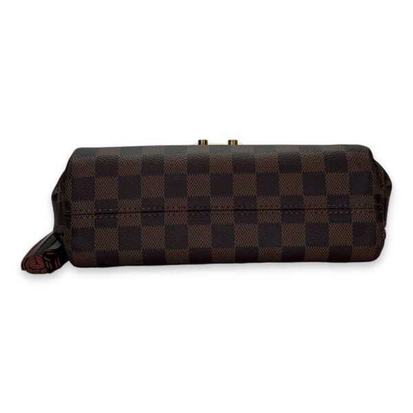 Croisette Damier Ebene Top Handle Bag in Coated Canvas, Gold hardware - Image 5