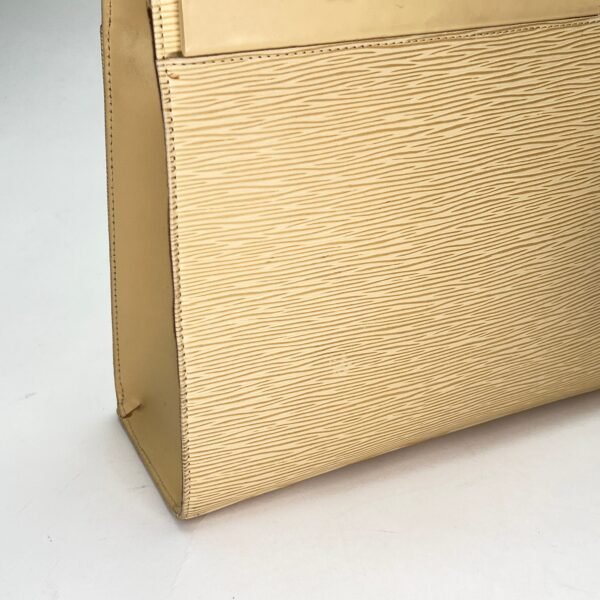 Croisette PM Yellow Top Handle Bag in Epi Leather, Gold hardware - Image 10