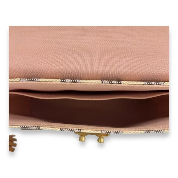 Croisette Top Handle Bag Damier Azur in Coated Canvas, Gold hardware - Image 6