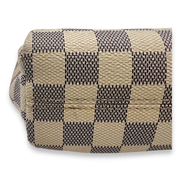 Croisette Top Handle Bag Damier Azur in Coated Canvas, Gold hardware - Image 8