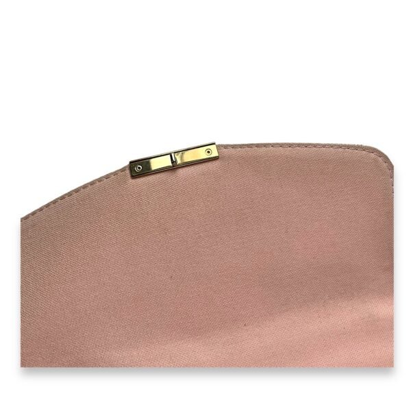 Croisette Top Handle Bag White in Coated Canvas, Gold hardware - Image 7
