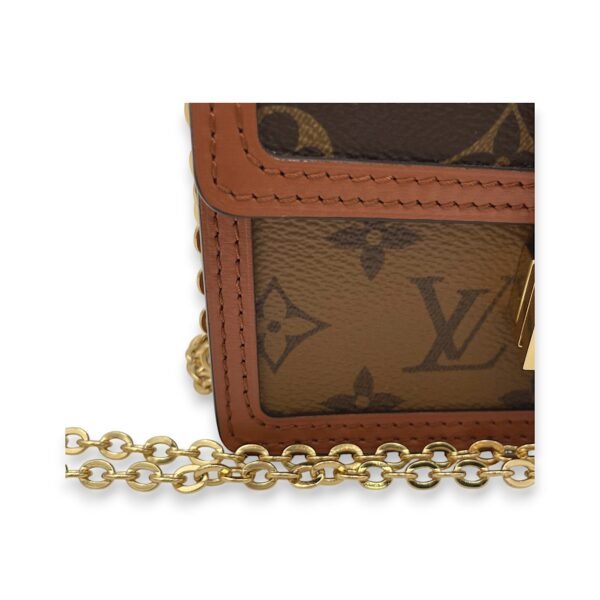 Dauphine Brown Wallet on Chain in Monogram Coated Canvas, Gold hardware - Image 10