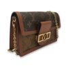 Dauphine Brown Wallet on Chain in Monogram Coated Canvas, Gold hardware - Image 3