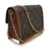 Dauphine Brown Wallet on Chain in Monogram Coated Canvas, Gold hardware - Image 4