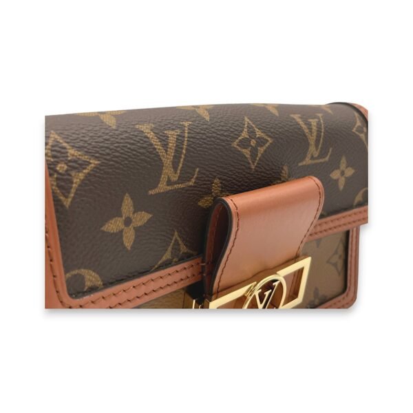 Dauphine Brown Wallet on Chain in Monogram Coated Canvas, Gold hardware - Image 6
