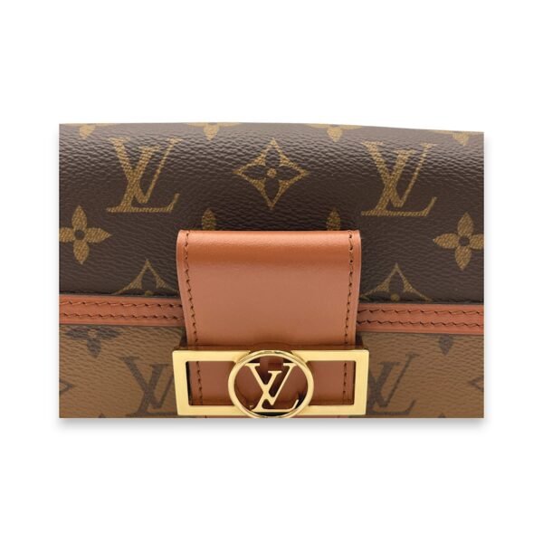 Dauphine Brown Wallet on Chain in Monogram Coated Canvas, Gold hardware - Image 7