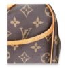 Deauville Brown Top Handle Bag in Monogram Coated Canvas, Gold hardware - Image 10
