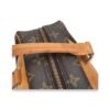 Deauville Brown Top Handle Bag in Monogram Coated Canvas, Gold hardware - Image 11