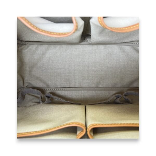 Deauville Brown Top Handle Bag in Monogram Coated Canvas, Gold hardware - Image 12