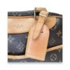 Deauville Brown Top Handle Bag in Monogram Coated Canvas, Gold hardware - Image 7