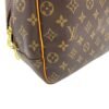 Deauville MM Brown Top Handle Bag in Monogram Coated Canvas, Gold hardware - Image 10