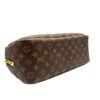 Deauville MM Brown Top Handle Bag in Monogram Coated Canvas, Gold hardware - Image 5
