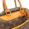 Deauville MM Brown Top Handle Bag in Monogram Coated Canvas, Gold hardware - Image 6