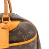 Deauville MM Brown Top Handle Bag in Monogram Coated Canvas, Gold hardware - Image 9