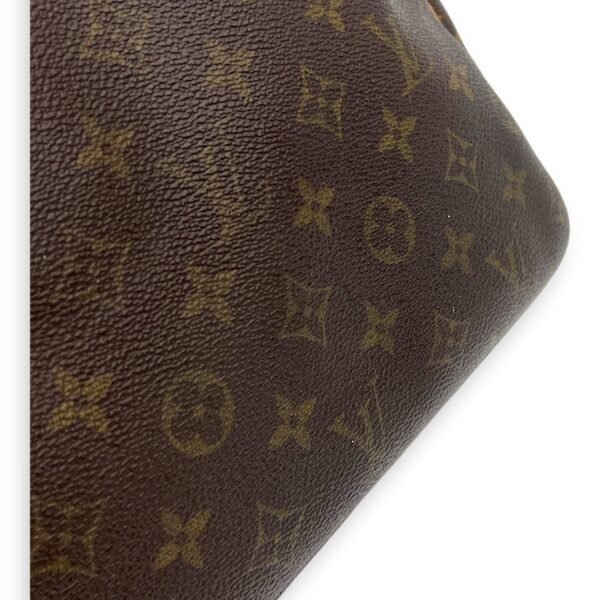 Deauville Top Handle Bag Brown in Monogram Coated Canvas, Gold hardware - Image 10