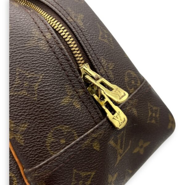 Deauville Top Handle Bag Brown in Monogram Coated Canvas, Gold hardware - Image 11
