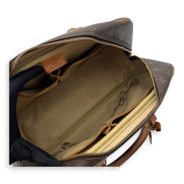 Deauville Top Handle Bag Brown in Monogram Coated Canvas, Gold hardware - Image 13