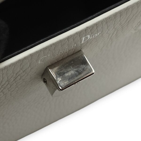 Diorever White Tote Bag in Calfskin, Silver hardware - Image 12