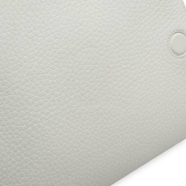 Diorever White Tote Bag in Calfskin, Silver hardware - Image 2