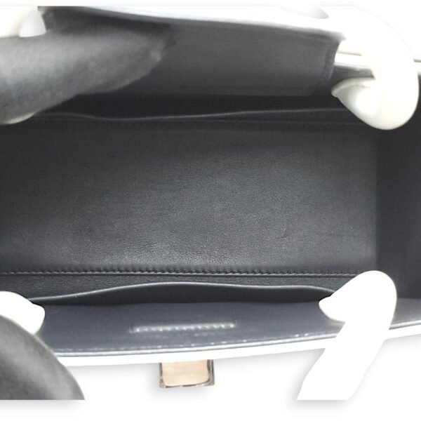 Diorever White Tote Bag in Calfskin, Silver hardware - Image 9