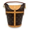 Duffle Brown Top Handle Bag in Monogram Coated Canvas, Gold hardware - Image 2