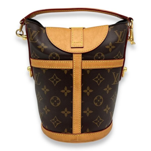 Duffle Brown Top Handle Bag in Monogram Coated Canvas, Gold hardware - Image 2