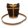 Duffle Brown Top Handle Bag in Monogram Coated Canvas, Gold hardware - Image 9