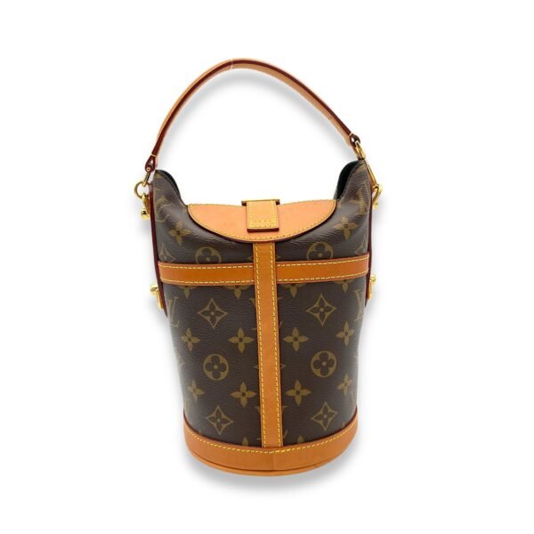 Duffle Top Handle Bag Brown in Monogram Coated Canvas, Gold hardware - Image 2
