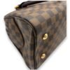 Duomo Damier Ebene Top Handle Bag in Coated Canvas, Gold hardware - Image 10